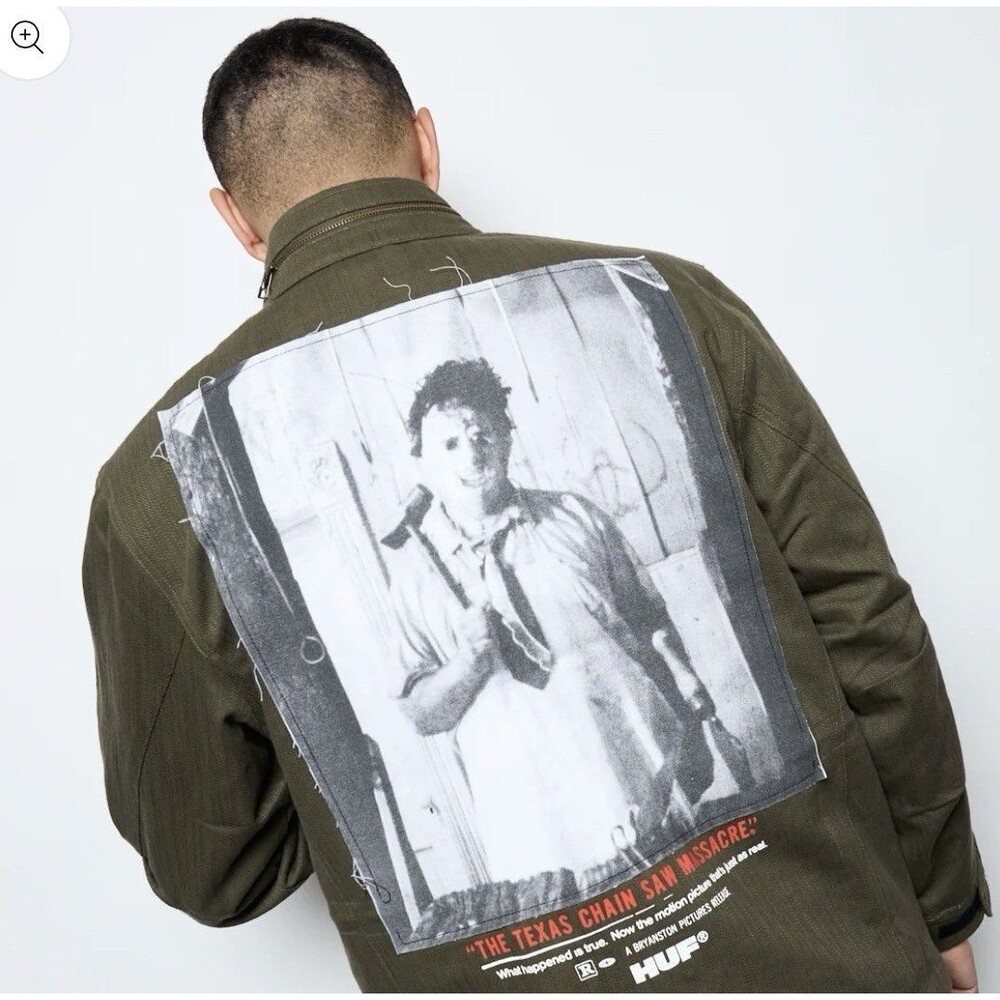 The Texas Chainsaw Massacre x HUF Leatherface 50th TCM M64 Military Jacket M NWT